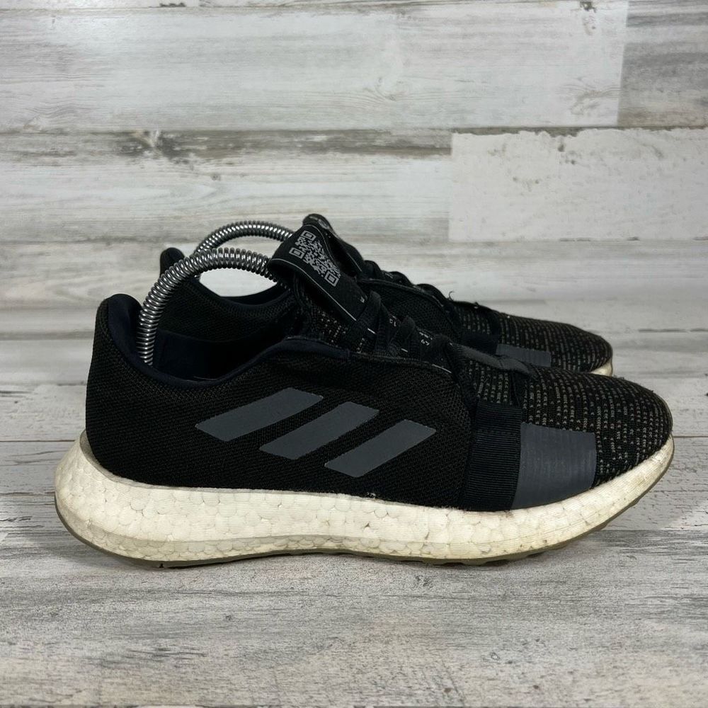 Adidas Men's Ultraboost Running Sneakers‎ Shoes Black White Size 8 US